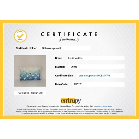 LOUIS VUITTON Kirigami Pool Blue Pochette Medium Clutch - Picture 11 of 11